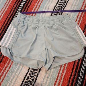 NWOT Adidas Climalite Light Blue Athletic Shorts Size S